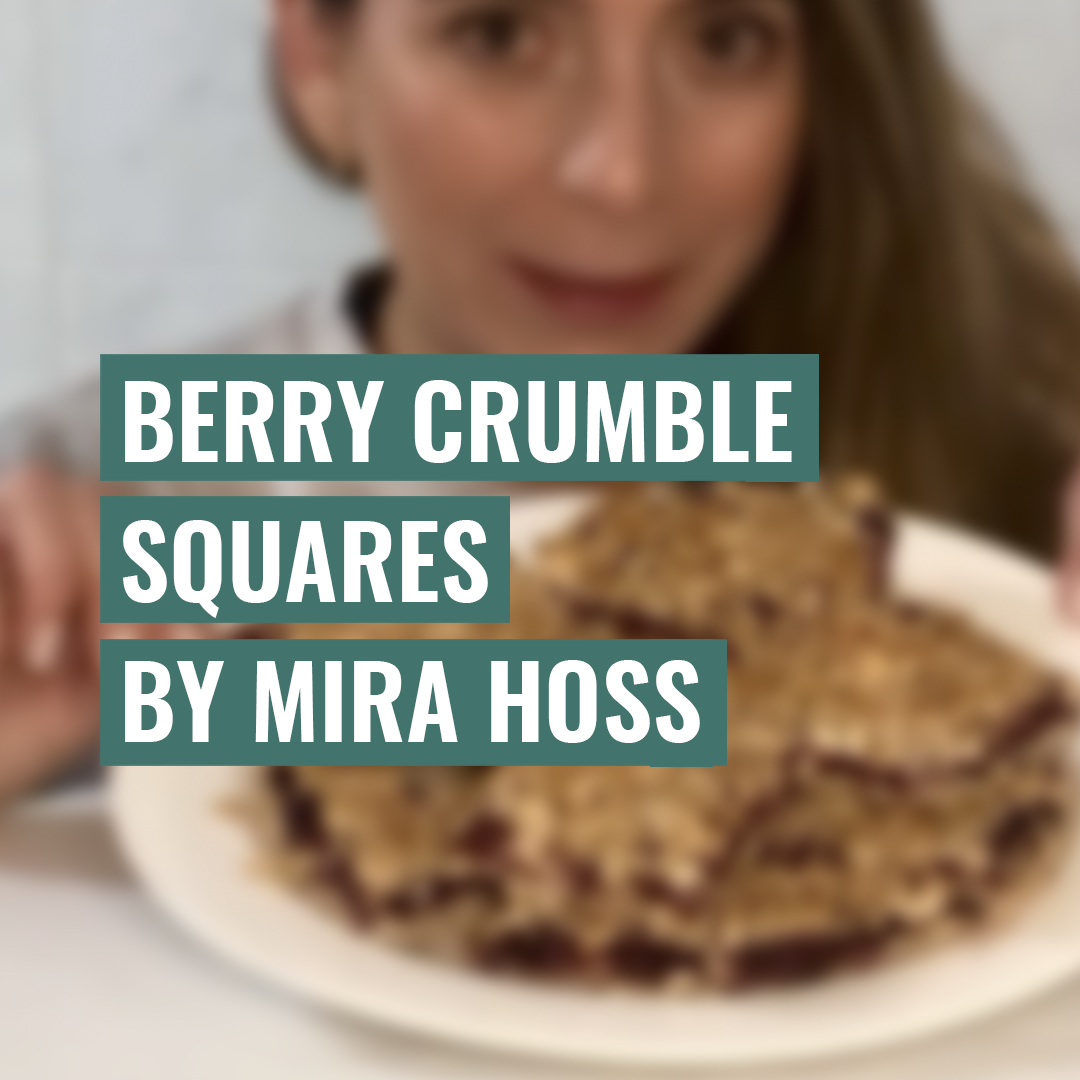 Berry Crumble Squares by Mira Hoss