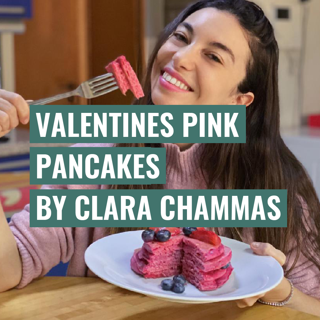 Valentine Pink Pancakes by Clara Chammas