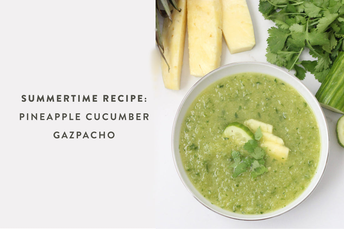 Pineapple Cucumber Gazpacho